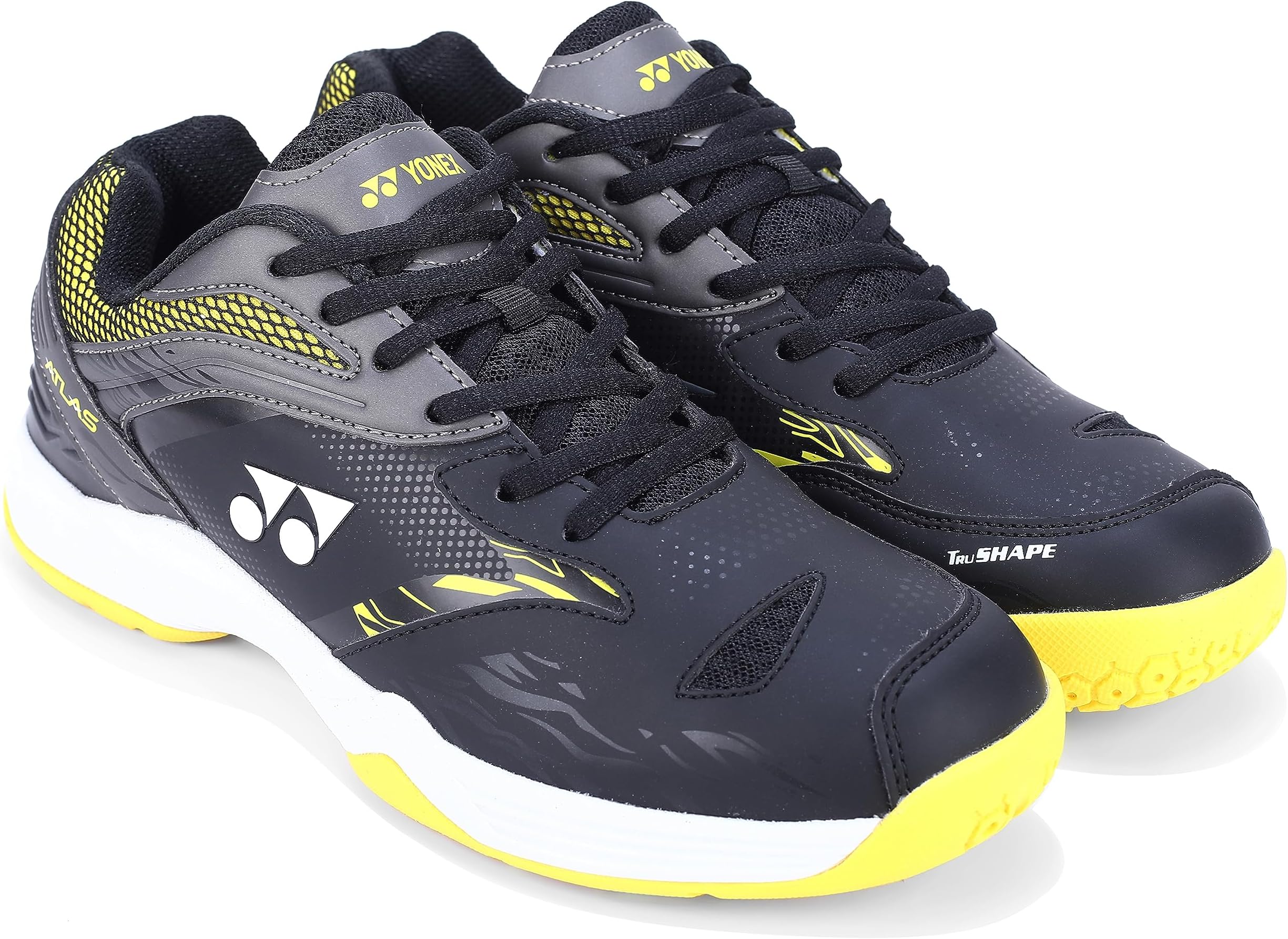YONEX ATLAS Badminton Shoes |Non Marking | Ideal for Badminton,Squash,Table Tennis,Volleyball | Non-Marking Sole |TRU Cushion |Durable Skin Light|Synchro-Fit Insole|Toe Assist Shape|Hexa Grip |Light