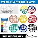 CanDo 10-0864 Hand Exercise Web, Low Powder, 7" Diameter, Blue-Heavy gallery image