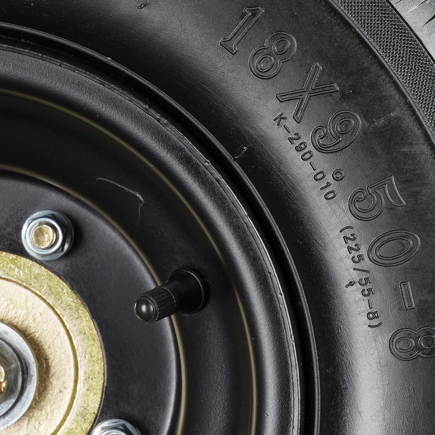 RUTU 18x8.50-8 18x9.50-8 Inner Tube with TR-13 Straight Valve Stem for ATV Quad 4 Wheeler Go Kart Lawn Tractor Snow Blower Golf Cart Garden Trailer Heavy Duty Lawn Mower Turf 2 Pack