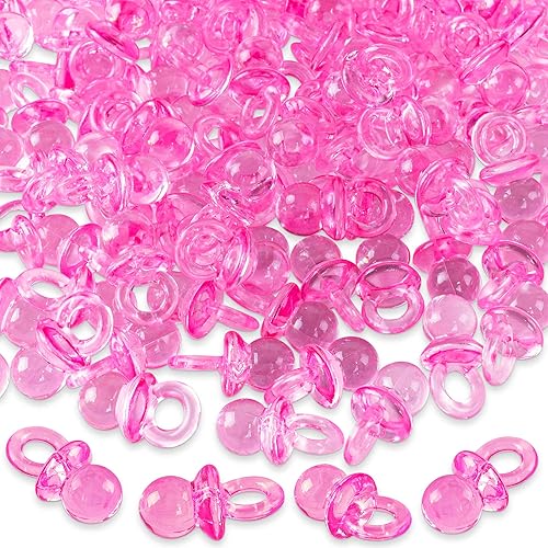 Miniatura 8 de Super Z Outlet MIni chupones de acrílico para decoración de Baby Shower, regalos, juegos y actividades - 144 unidades