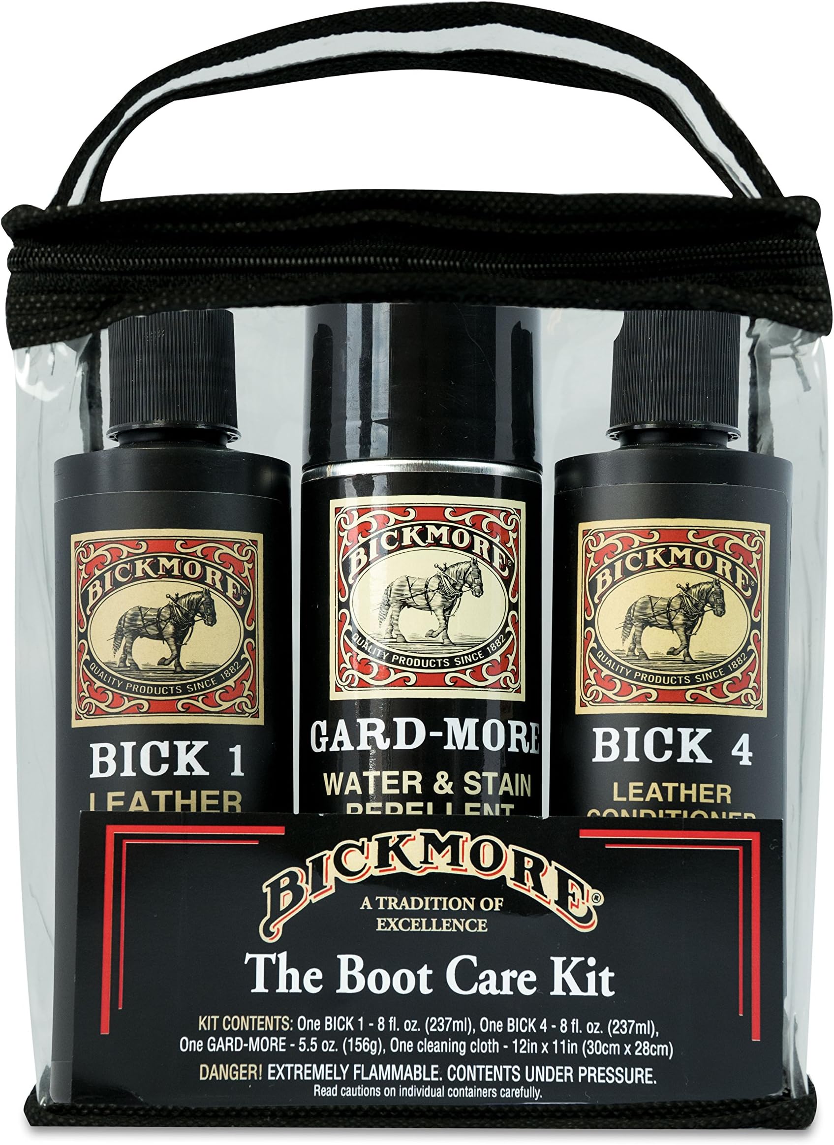 Boot Care Kit - Bick 1 Bick 4 & Gard-More - Leather