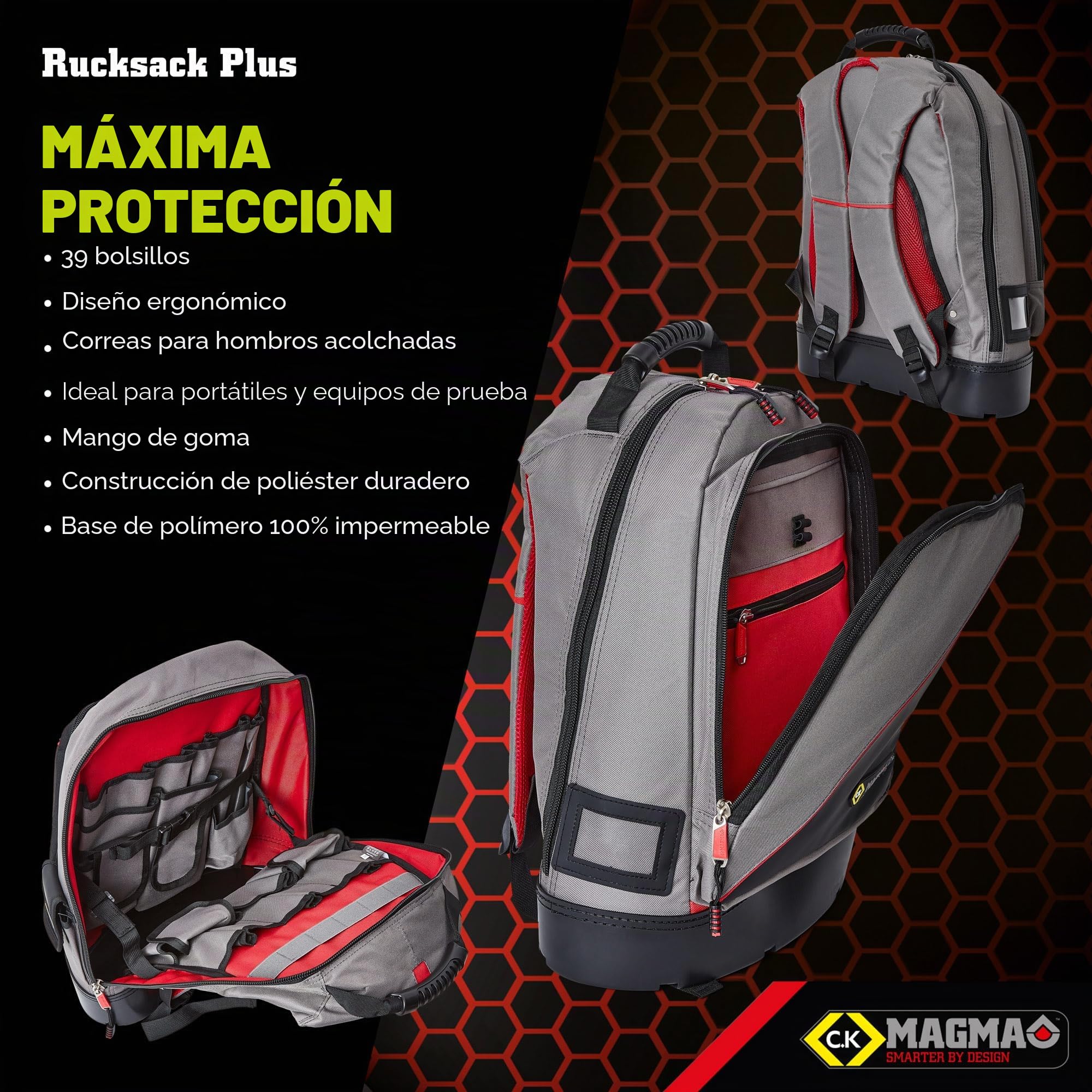 C.K Magma MA2635 - Mochila portaherramientas para técnicos Plus