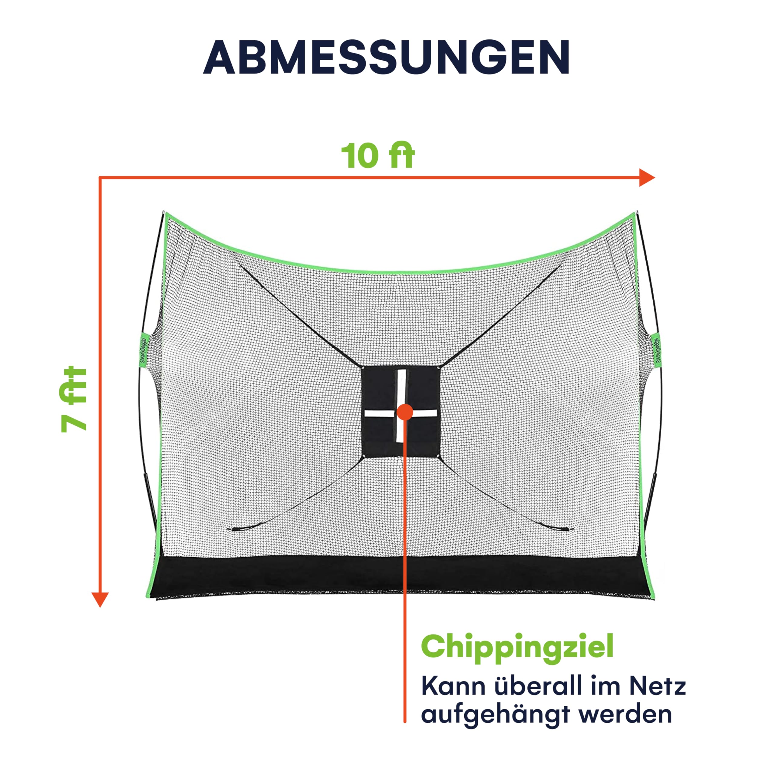 Golfnetz-Set – Professionelles zum Patent angemeldetes Golf-Übungsnetz, Doppel-Rasen-Golfmatte, Chipping Target & Tragetasche – die richtige Wahl von Golfnetzen für Hinterhoffahren & Golfschlägernetze