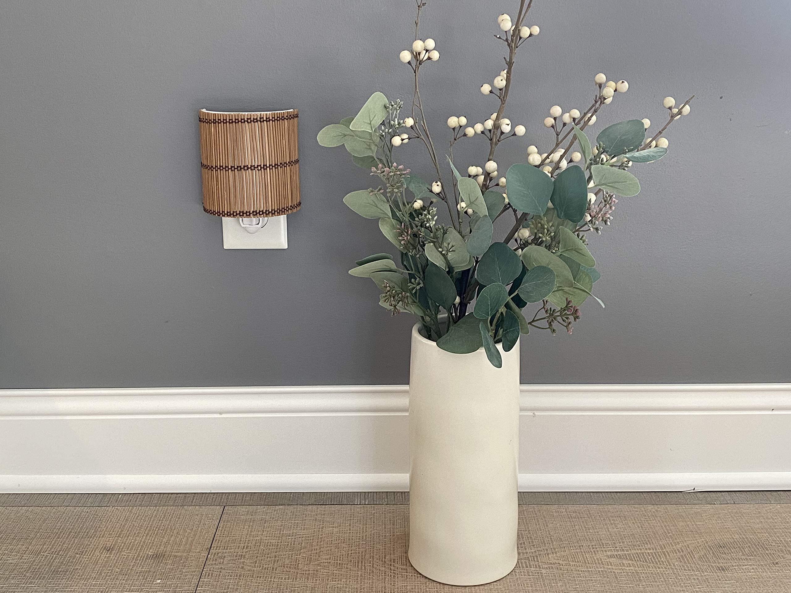 FenchelShades.com Hand Made Night Lights (Brown Wicker)