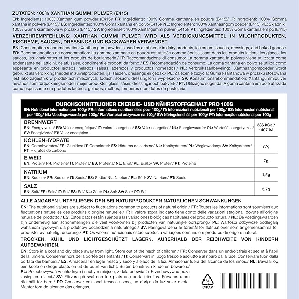 IDDA Herbal Xanthan Gum 200g, Gluten Free Thickening Agent, Xanthan Gum, Natural Food Stabilizer - 2