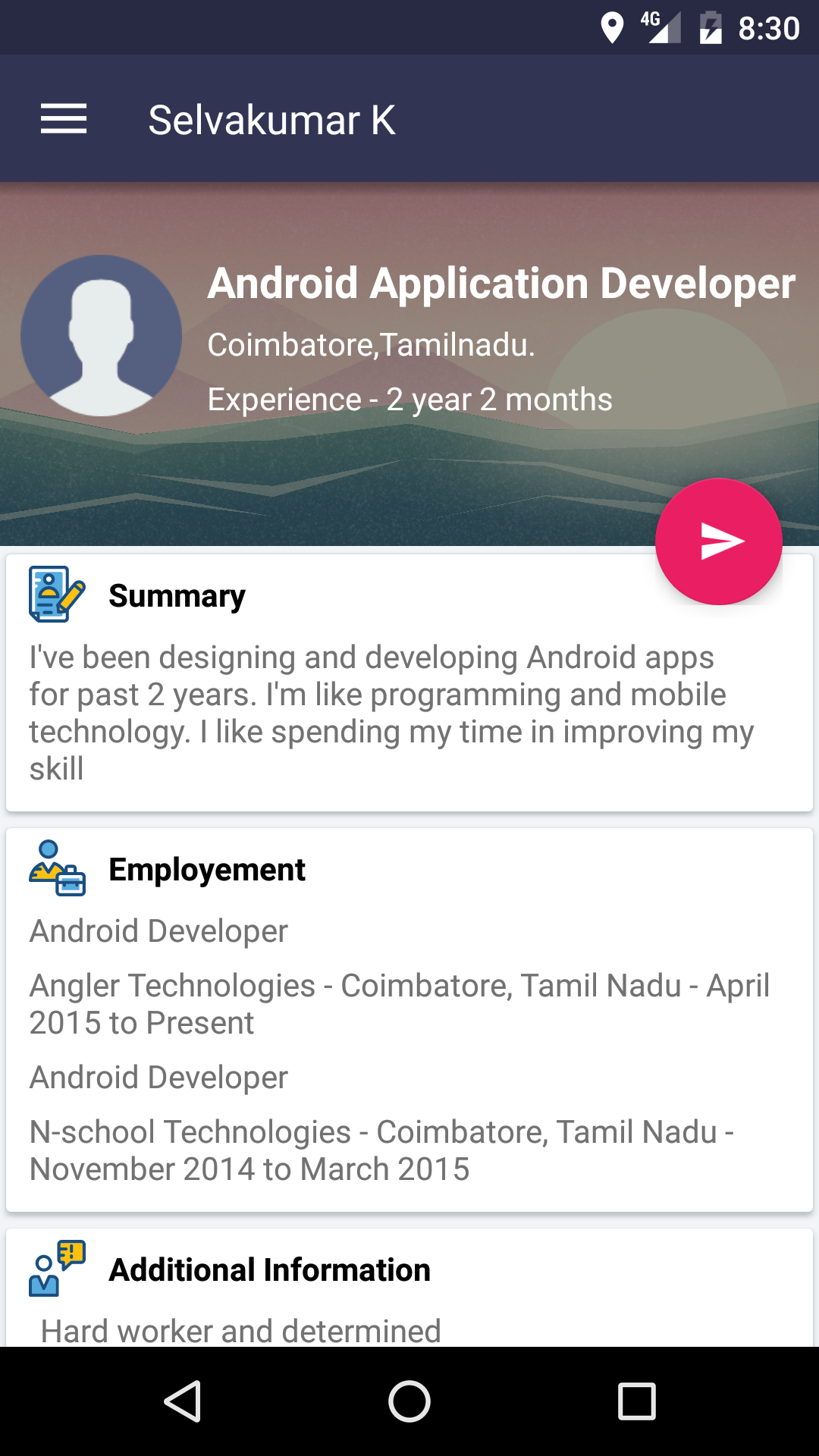Hire Me(looking for android developer) - App on Amazon Appstore