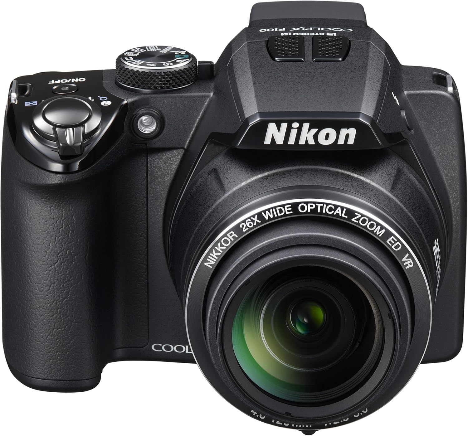 nikon coolpix p100 10 mp digital camera with 26x optical vibration reduction vr zoom and 3 inch lcd black old model