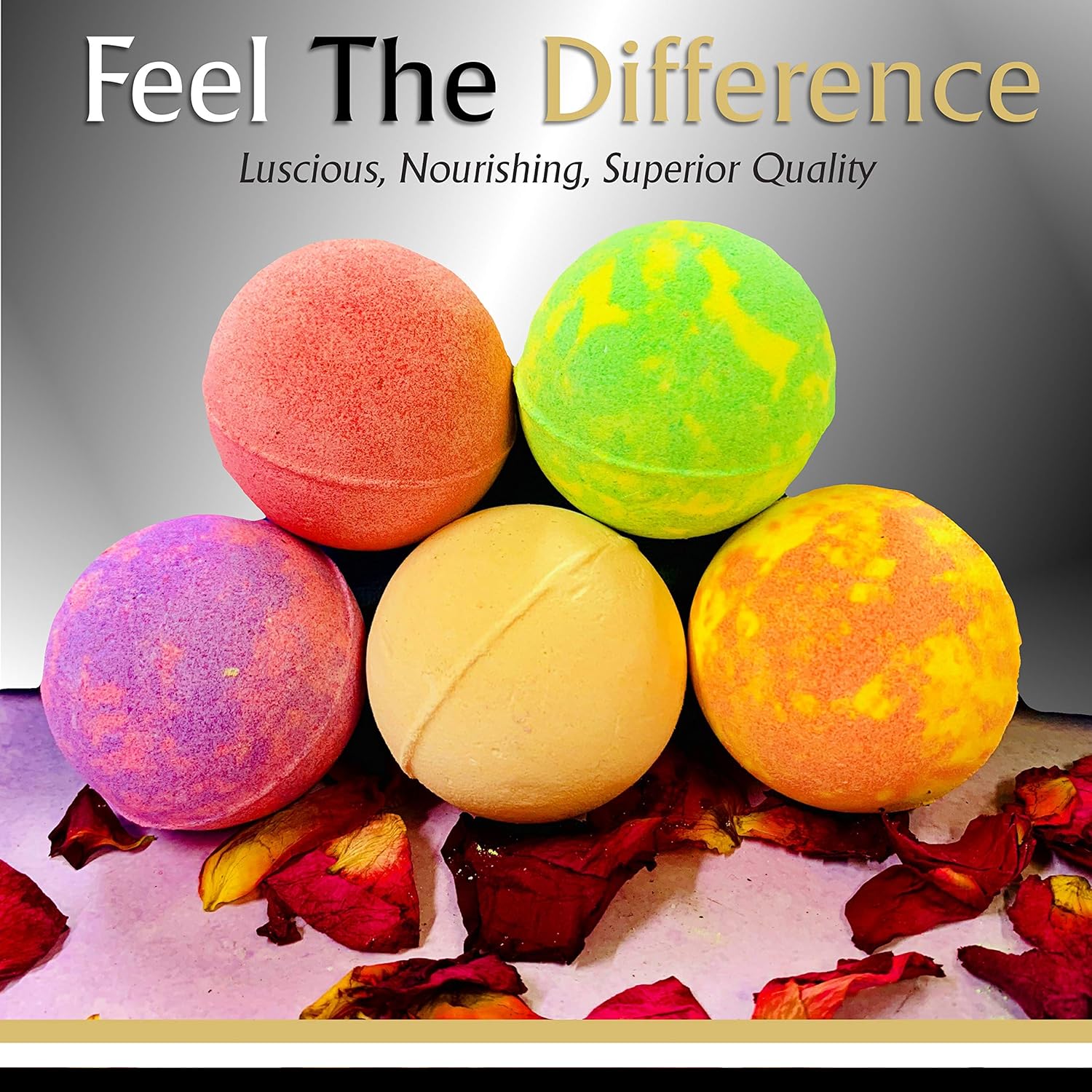 Aromatherapy Bath Bomb Gift Set.24 Individually Wrapped Bath Bombs in Gorgeous Mesh Bags. Luxury Bath Bombs Set Ready to Gift as Party Favors, Wedding Favors etc. 24 Bath Balls Fizzers - Image 6