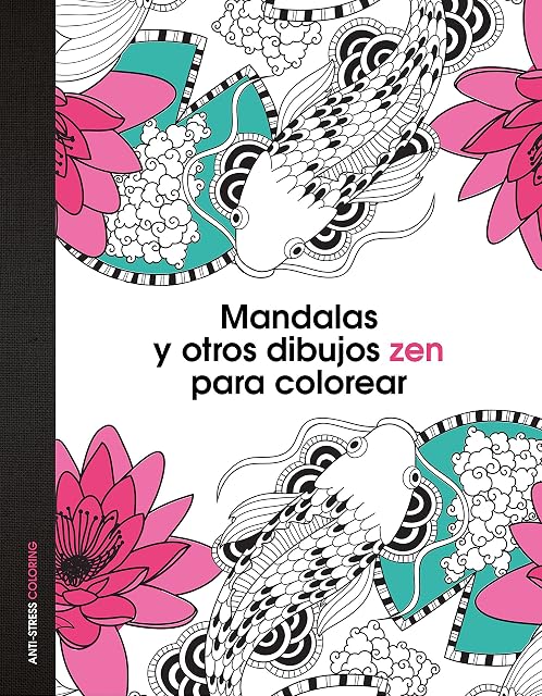 Portada de Mandalas y otros dibujos zen para colorear