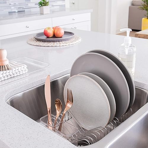 Miniatura 3 de Better Houseware 3423 - Escurridor de platos compacto acero inoxidable