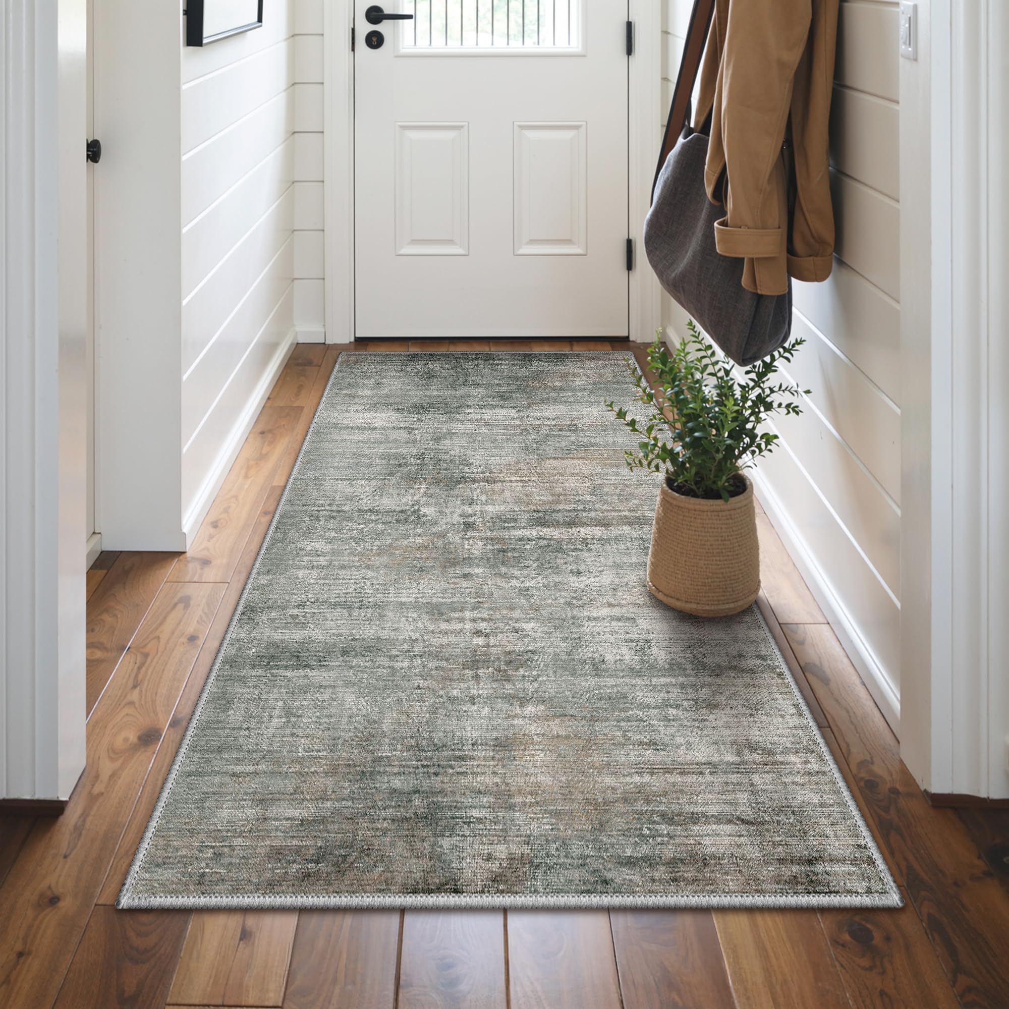 GENIMO Rugs Living Room Washable, Rugs for Bedroom 80x150cm, Dark — image 1