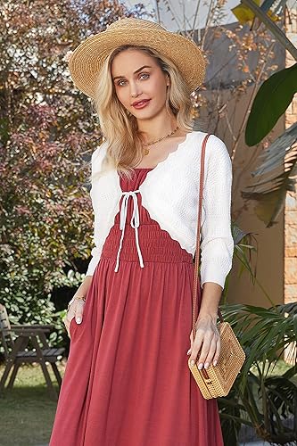 Miniatura 5 de GRACE KARIN Cárdigan corto de punto con frente abierto para mujer (S-4XL)