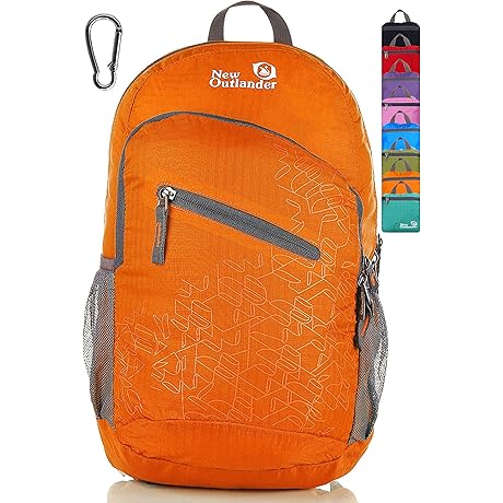 Sea to Summit Ultra-Sil Daypack | Packable, Handy Lightweight Travel Hiking Backpack| Orange