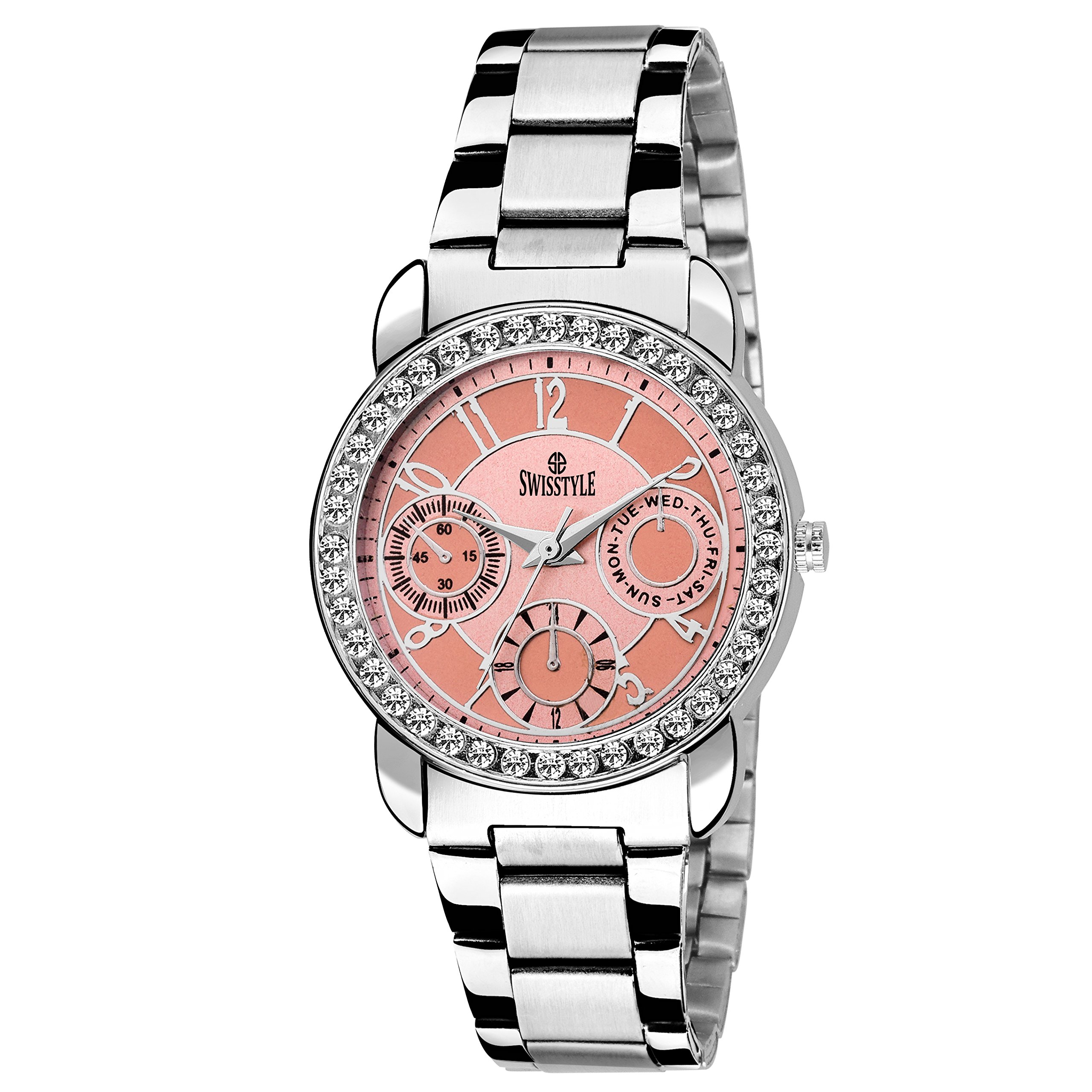 SWISSTYLE Anolog Pink Dial Womens Watch-SS-LR020-PNK-CH (B01JADT72Y) Amazon Price History, Amazon Price Tracker