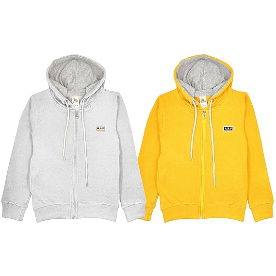 Kidbee Unisex Boys & Girls Cotton Sweatshirt/Hoodies (Set of 2)