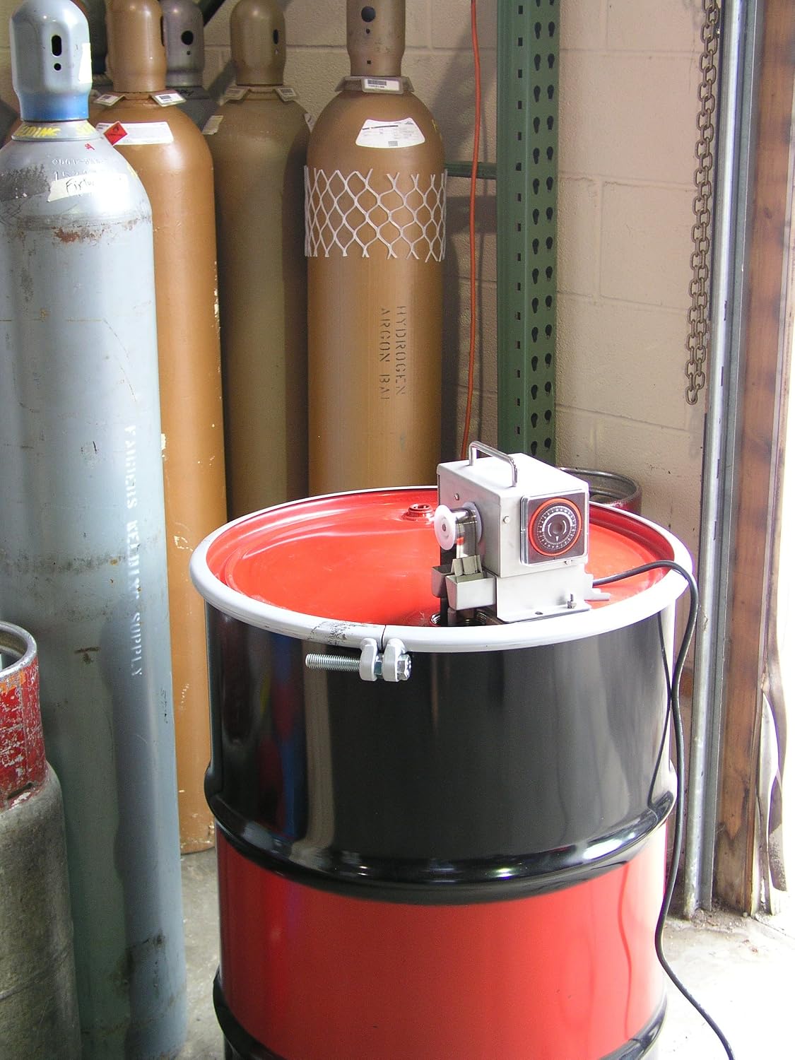 Mighty Mini Oil Skimmer with 1" Wide 12" Long Base to Bottom Stainless Steel Belt