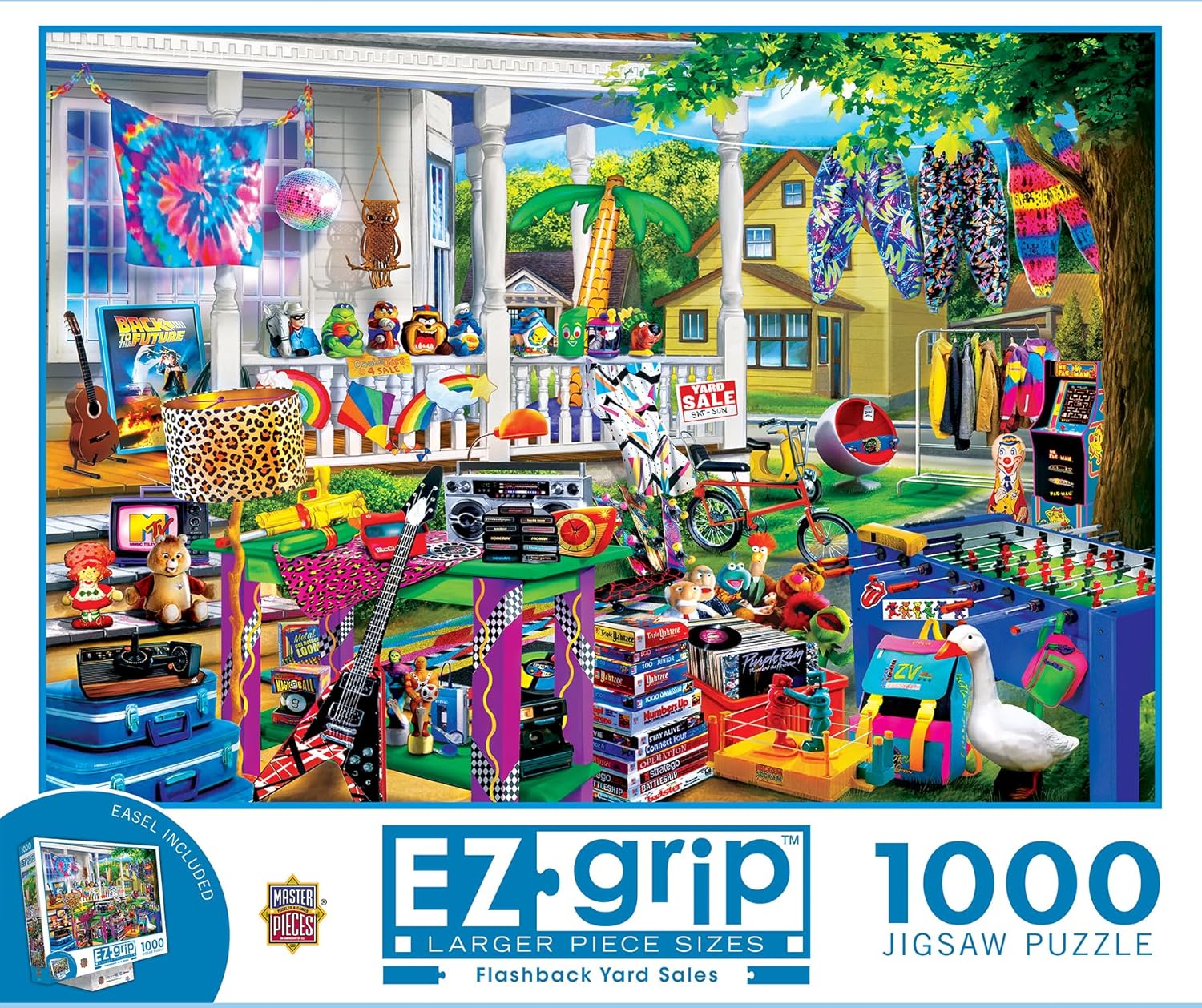 MasterPieces 1000 Piece EZ Grip Jigsaw Puzzle for Adults, Family, Or Youth - Flashback Yard Sales - 23.5"x34"