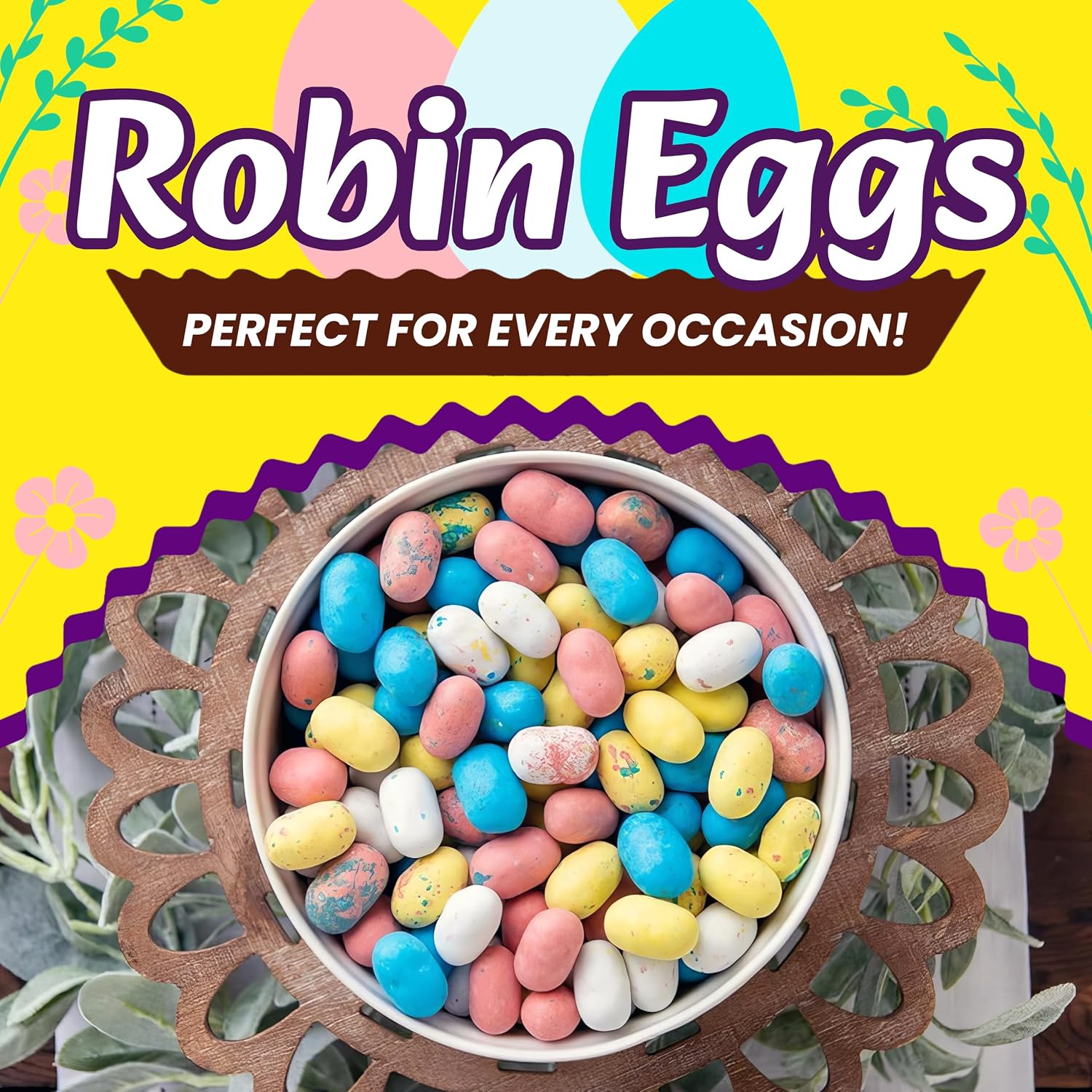 Robin Eggs Whoppers Chocolate Candy 9oz 4 Packs - Whoppers Malted Milk Balls Easter Candy - Crisp Malted Milk Candies In Speckled Pastel Shells Have The Crunch - Easter Basket Stuffers - Whoppers Robin Eggs Malted Milk Balls Chocolate Candy Easter Candy Adults & Kids Easter Candy - Perfect for Easter Basket, Mini Speckled Pastel Shell Candies