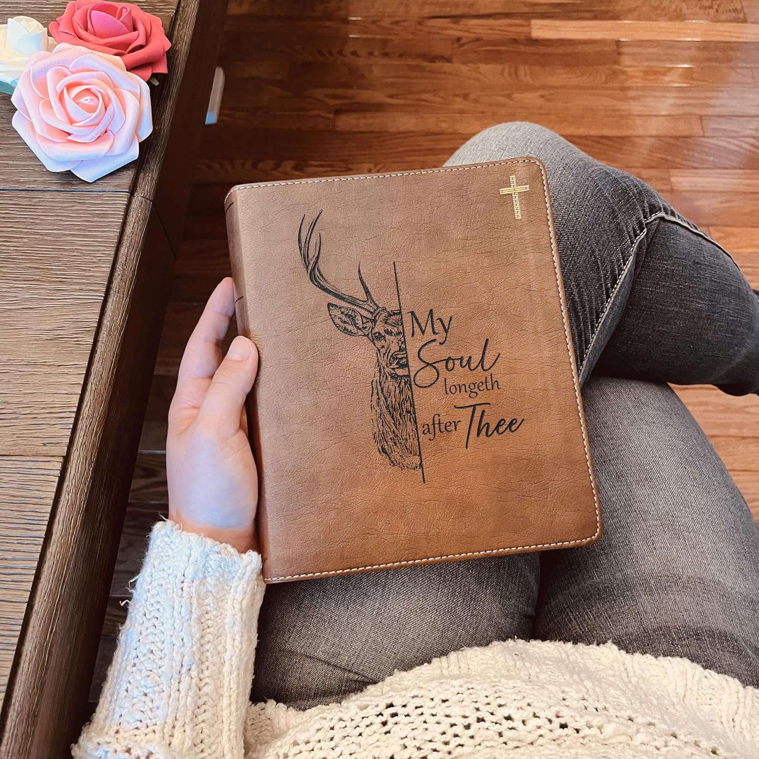 STARKENBURG COMPANY Personalized NIV Bible: Create Your Own Custom Engraved Design with a Designer, Red Letter, Journaling, New International Version Holy Bible
