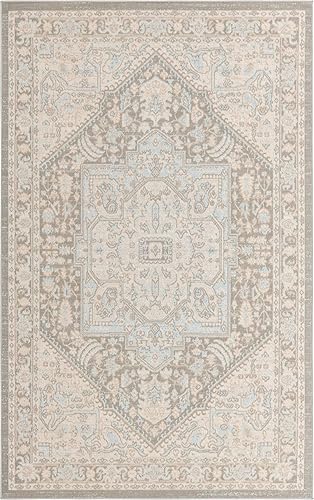 Miniatura 2 de Rugs.com Whitney Collection - Alfombra baja de 4 x 6 pies, color gris nube, perfecta para entradas, cocinas, rincones de desayuno, piezas de acento