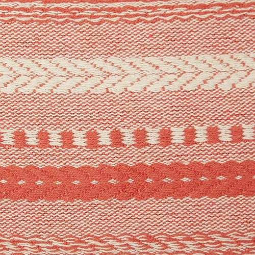 Vista 180 de DII Farmhouse - Camino de mesa trenzado a rayas, 15x72, azul marino