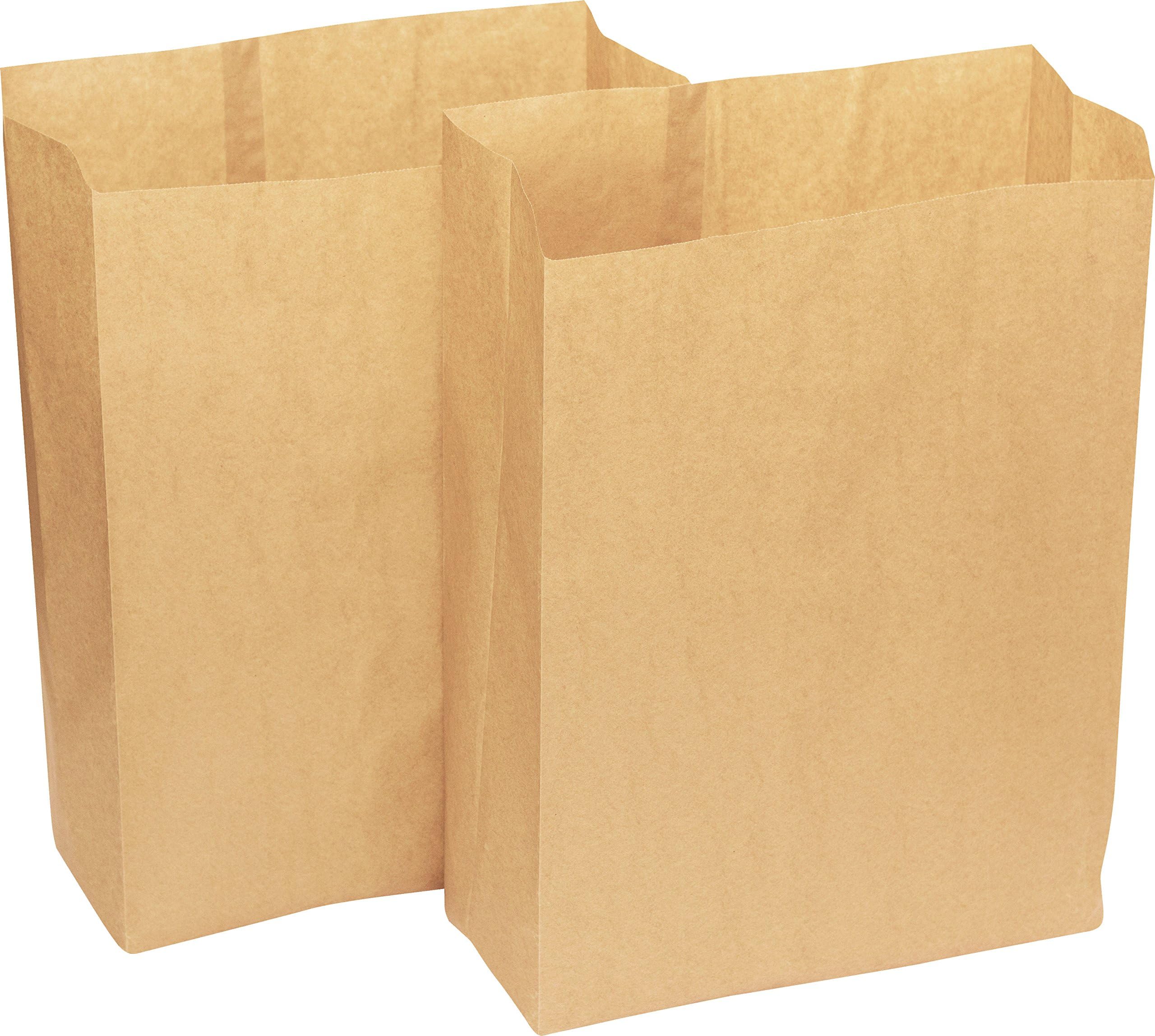 Alina 50 x 25L Compostable Paper Pedal Bin Bag/Food Box Liner/Biodegradable Brown 25 Litre Paper Sack (50 bags)