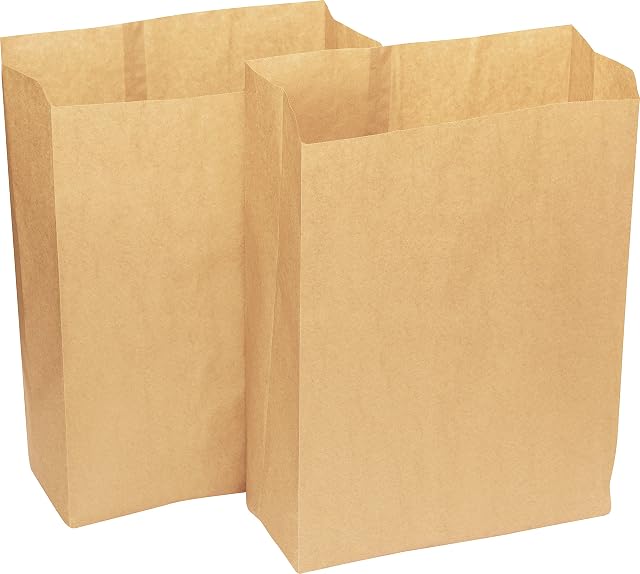 20 x Alina 25L Compostable Paper Pedal Bin Bag / Food Box Liner / Biodegradable Brown 25 Litre Paper Sack (20 bags)