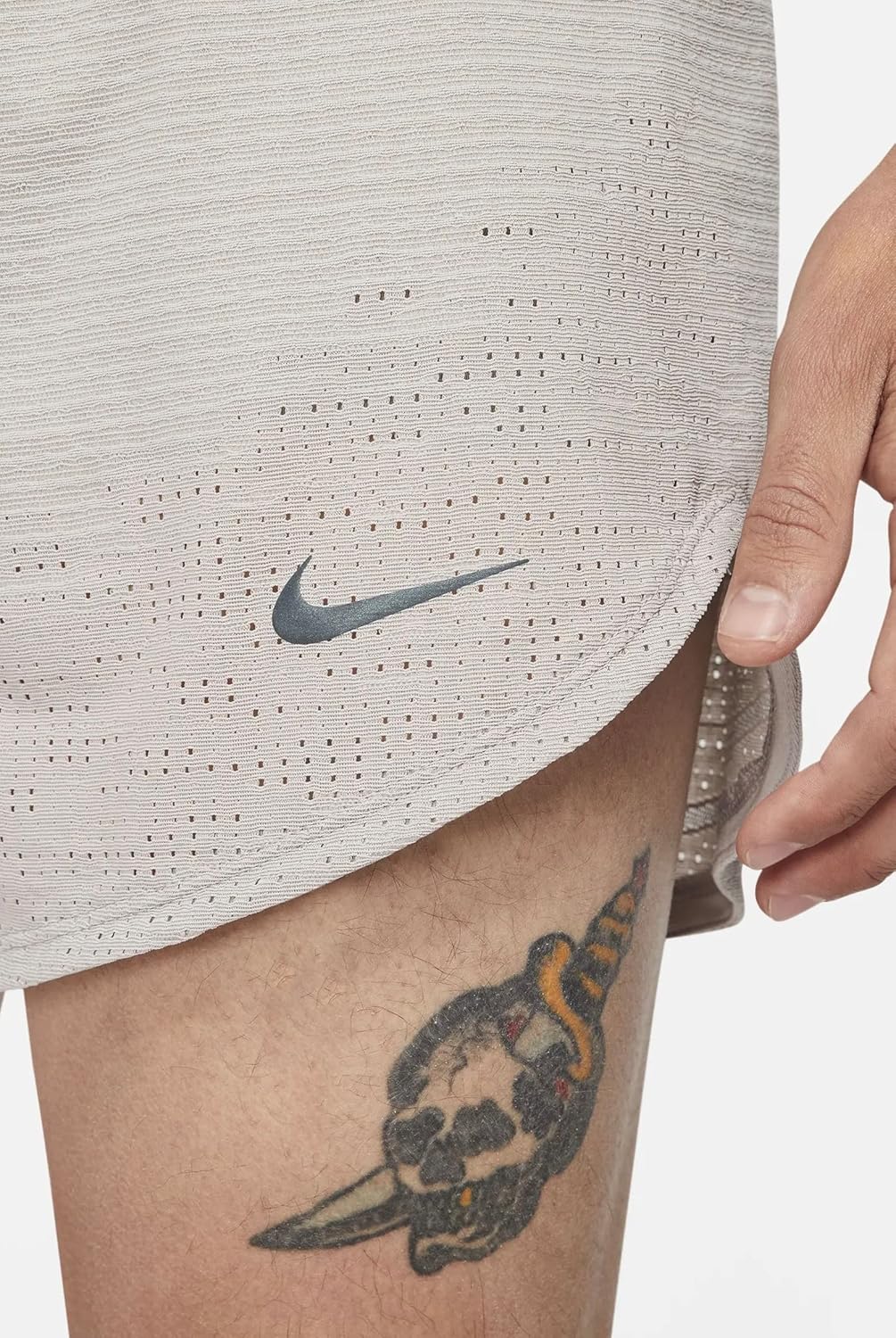 Nike Men’s Dri-FIT Run Division Pinnacle Running Shorts, College Grey/College Grey, Large