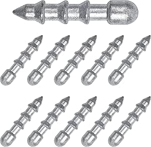 45pcs Nail Weights For Bass Fishing - Insert Sinkers For Soft Plastic Worms