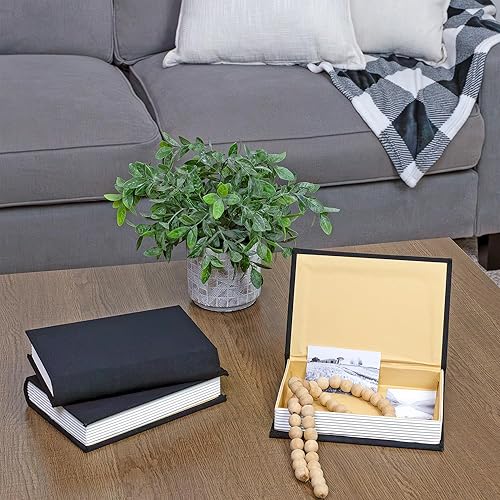 Miniatura 4 de AuldHome - Juego de libros de Pascua decorativos con envoltura de cinta de arpillera