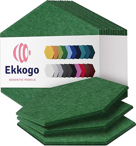 Miniatura 107 de Paneles insonorizantes de alta densidad para pared, forma cuadrada, paquete de 12 unidades de 12" x 12" x 0.4", color gris guijarro Gris (Pebble