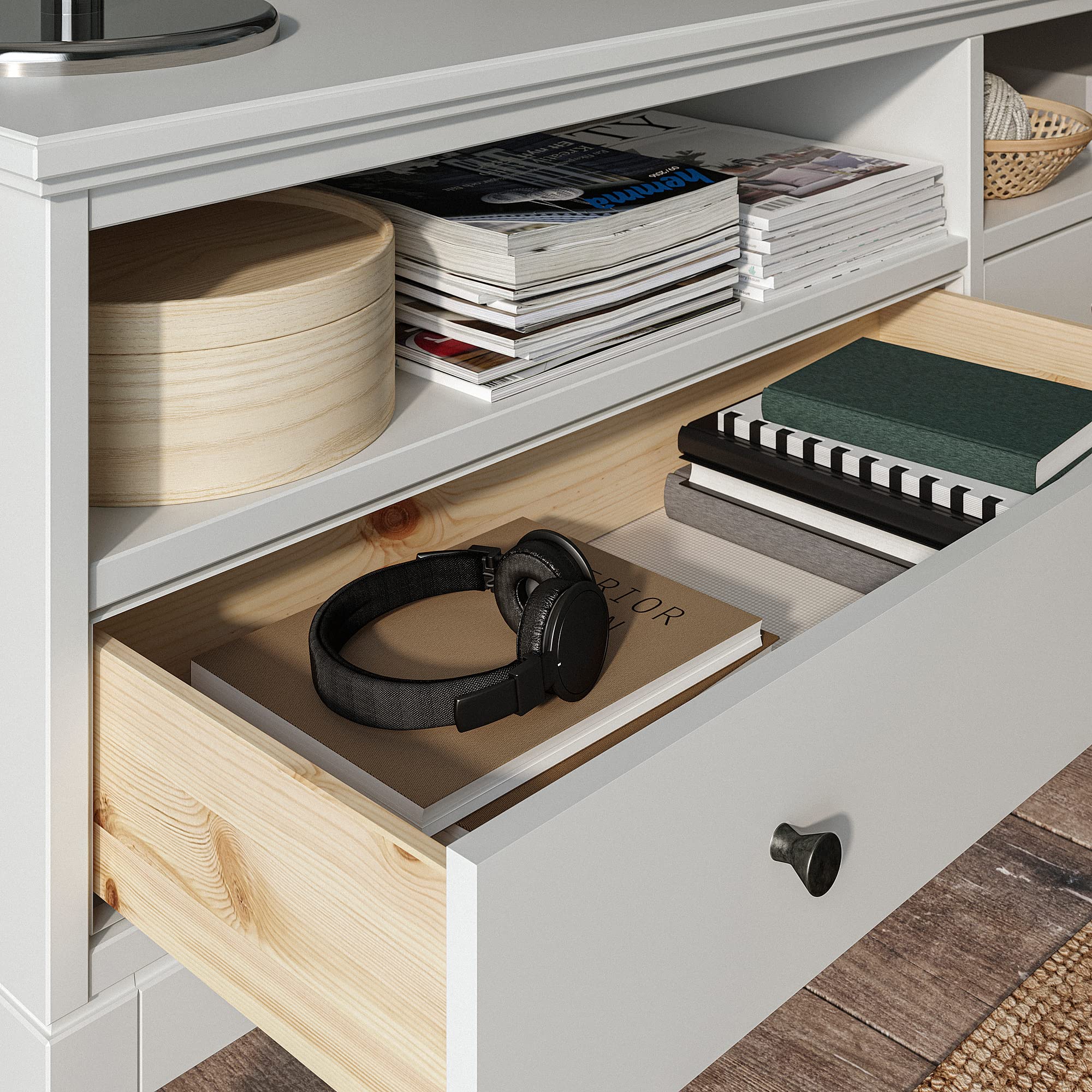 Ikea IDANÄS TV Stand 162 x 40 x 63 cm White : Amazon.de: Home