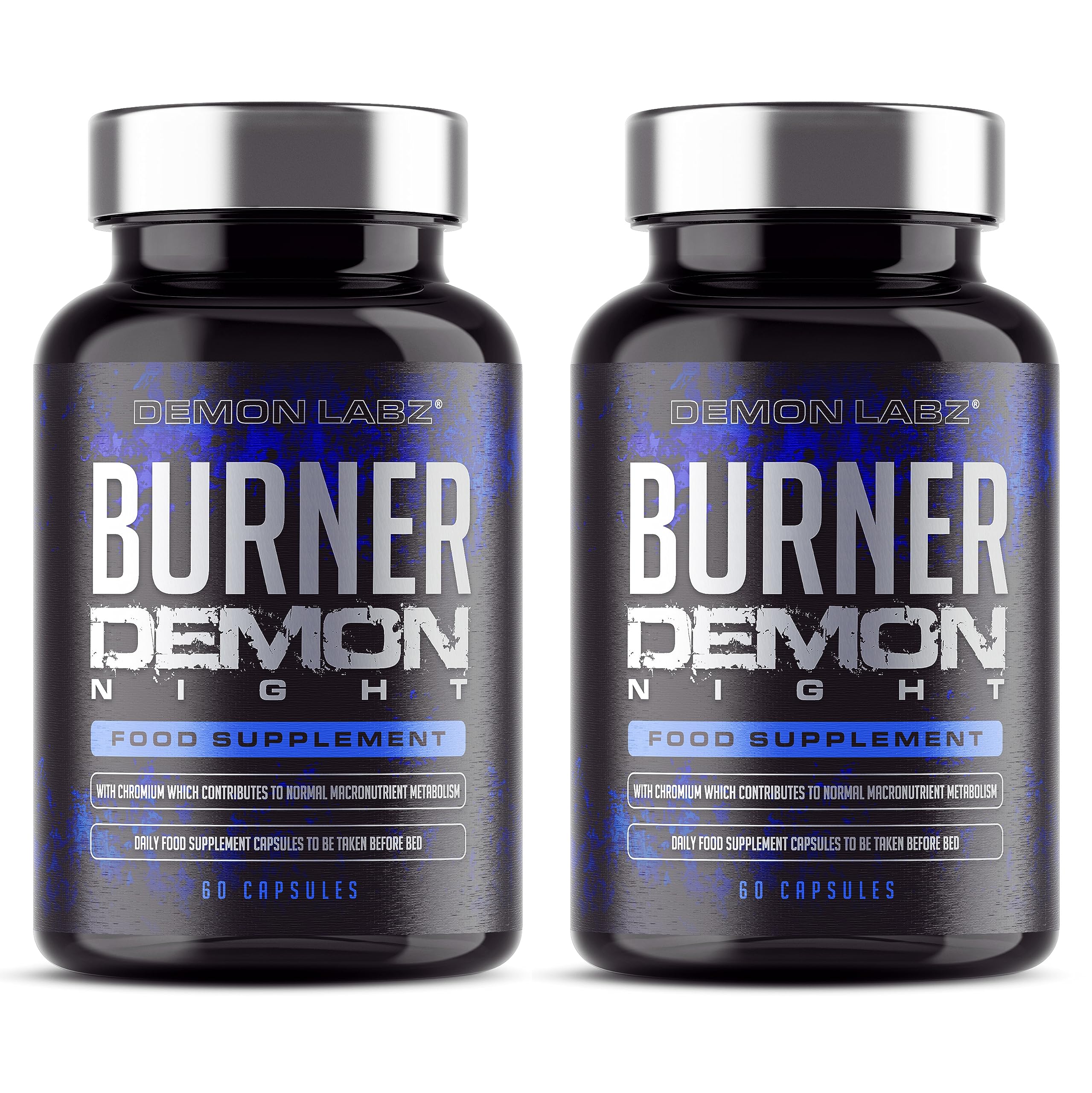 Burner Demon Night for Women and Men – Revolutionary Before Bed Burner Capsules for Use Alongside a Keto Diet Vegetarian & Vegan Capsules (120 Count (Pack of 2))
