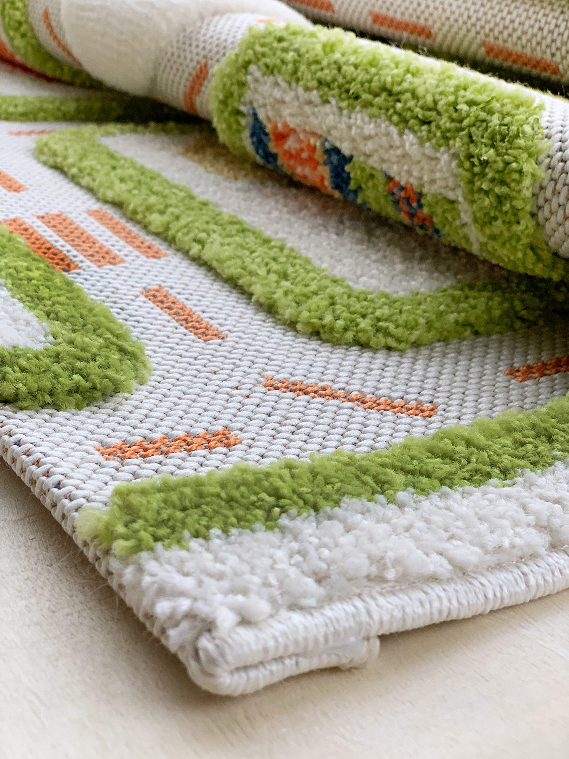 IVI Thick 3D Childrens Play Mat & Rug in A Colorful Town Design for