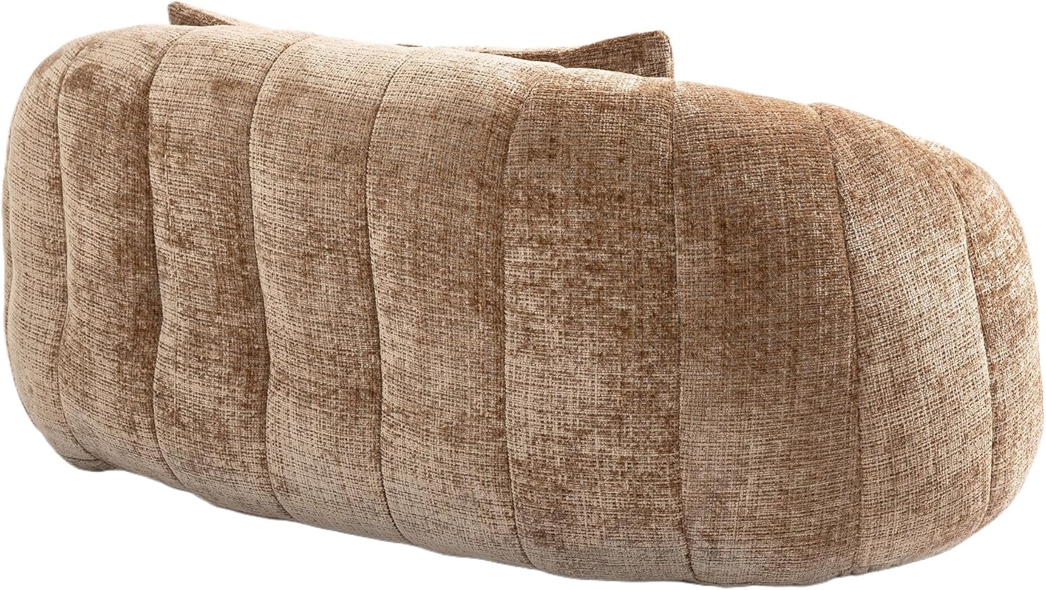 GDFStudio Colomt Lounge Chair, Upholstered Lazy Sofa Chair, 2 Seater Couch, Comfort Chenille Loveseat, Ready to Use Bean Bag Chair, Soft Seating Lounge Reading Sofa for Living Room Bedroom, Coffee