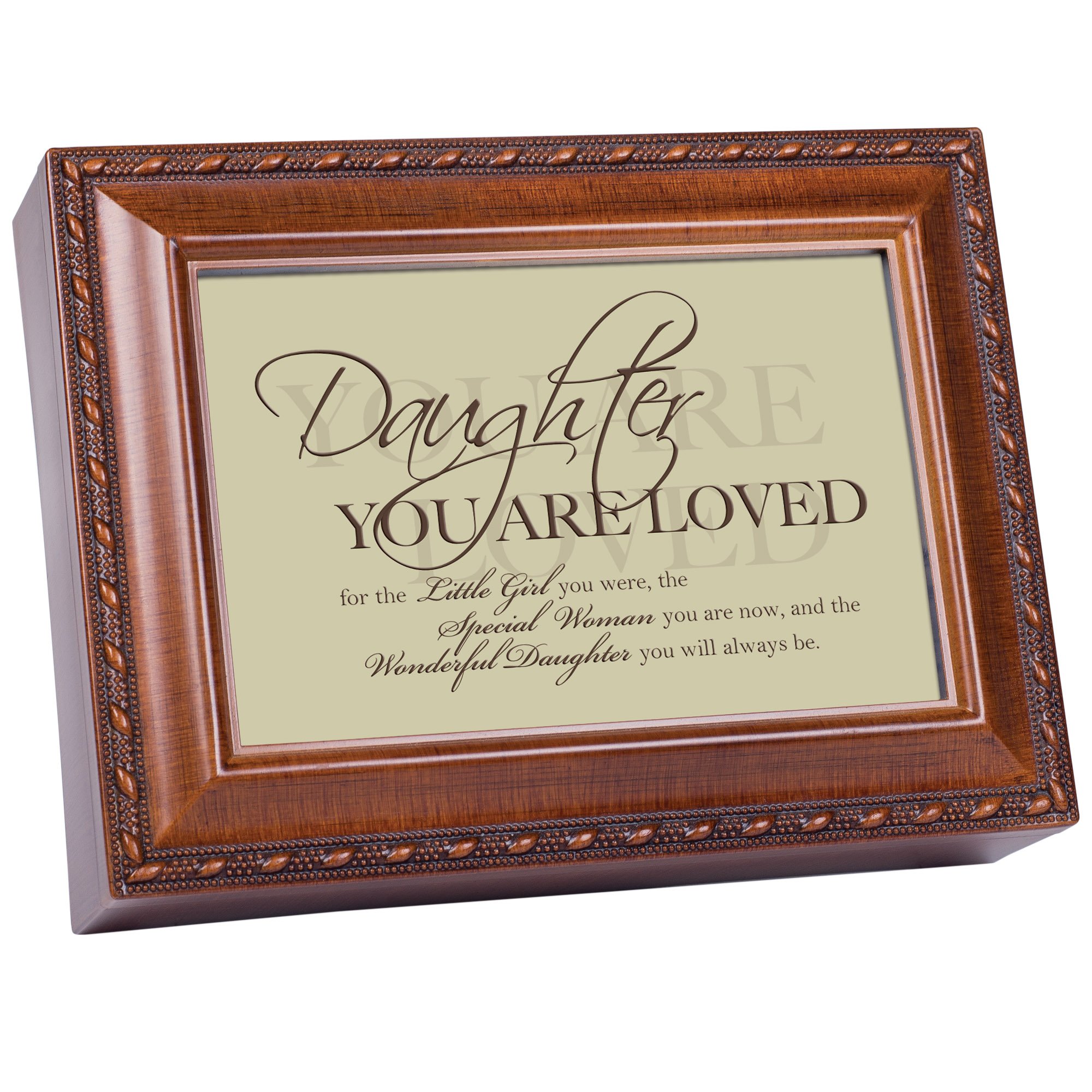 Hija Cottage Garden, diseño de madera tradicional caja de música Reproduce You Light Up My Life
