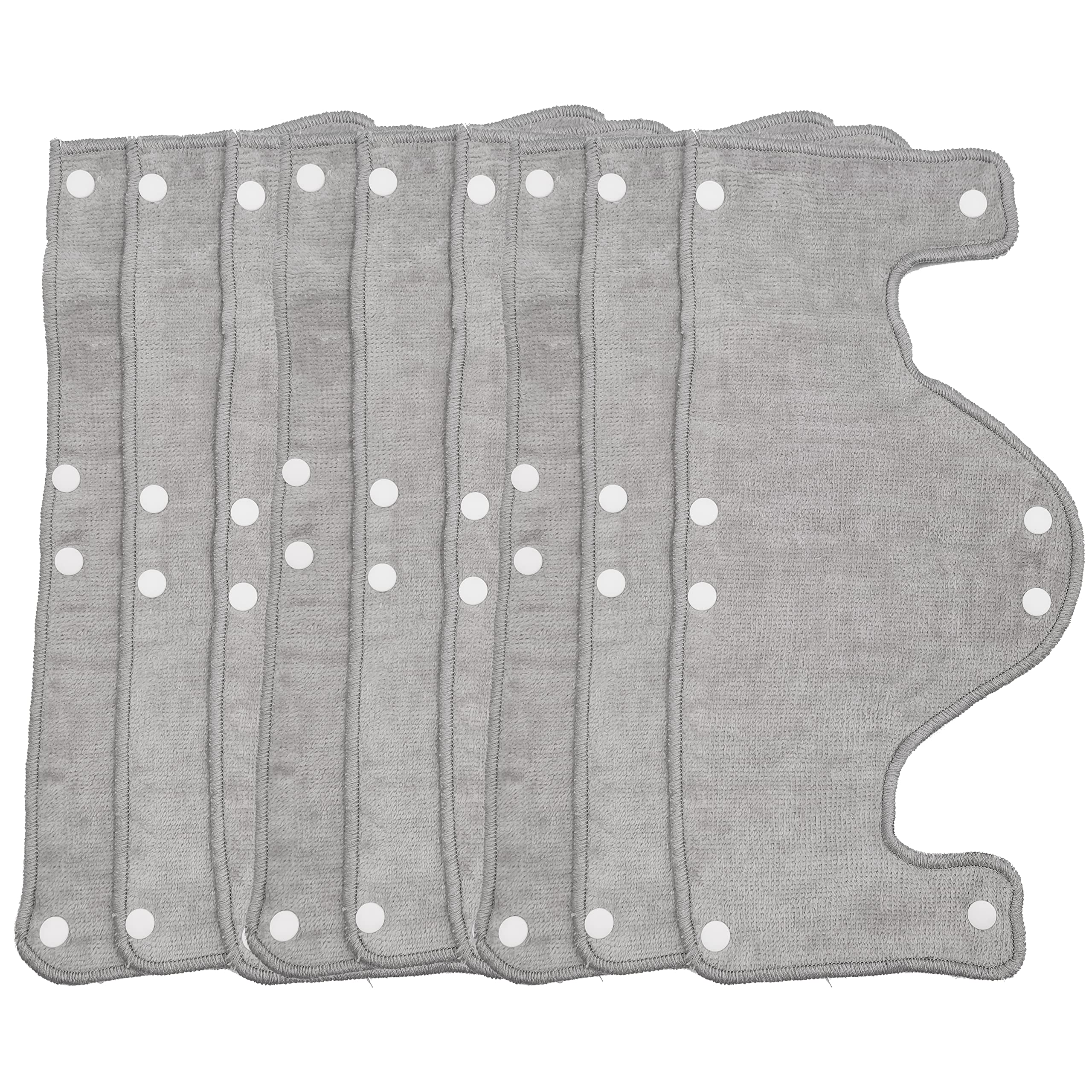 Big Light Grey Hard Hat Fascia per il sudore, riutilizzabile lavabile in spugna di cotone duro Hat Liner snap on, 9 pezzi per confezione