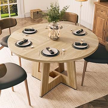 Table Ronde Scandinave Üméa – Salle à Manger / Cuisine (Kokoon Design, 120cm)