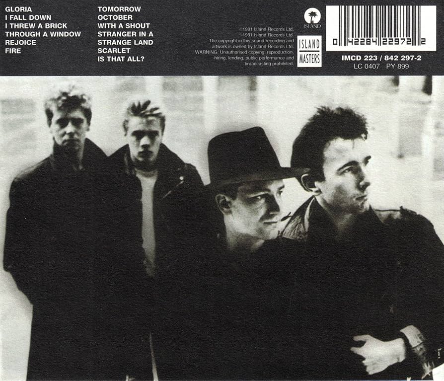 U2／アイリッシュ・オクトーバー U2 – October = アイリッシュ・オクトーバー – CD (First Issue