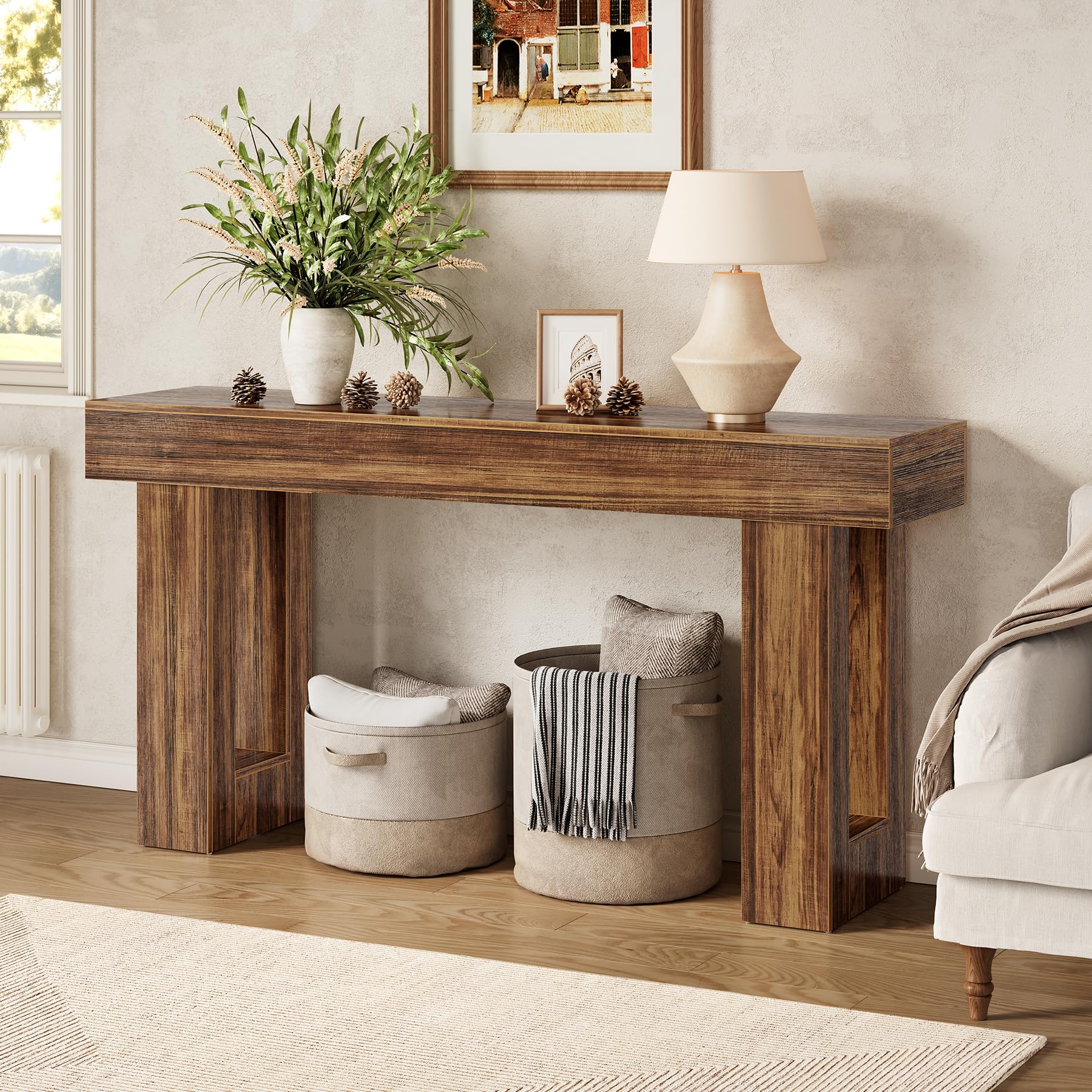 Amazon.com: LITTLE TREE 63-Inch Long Console Tables for Entryway