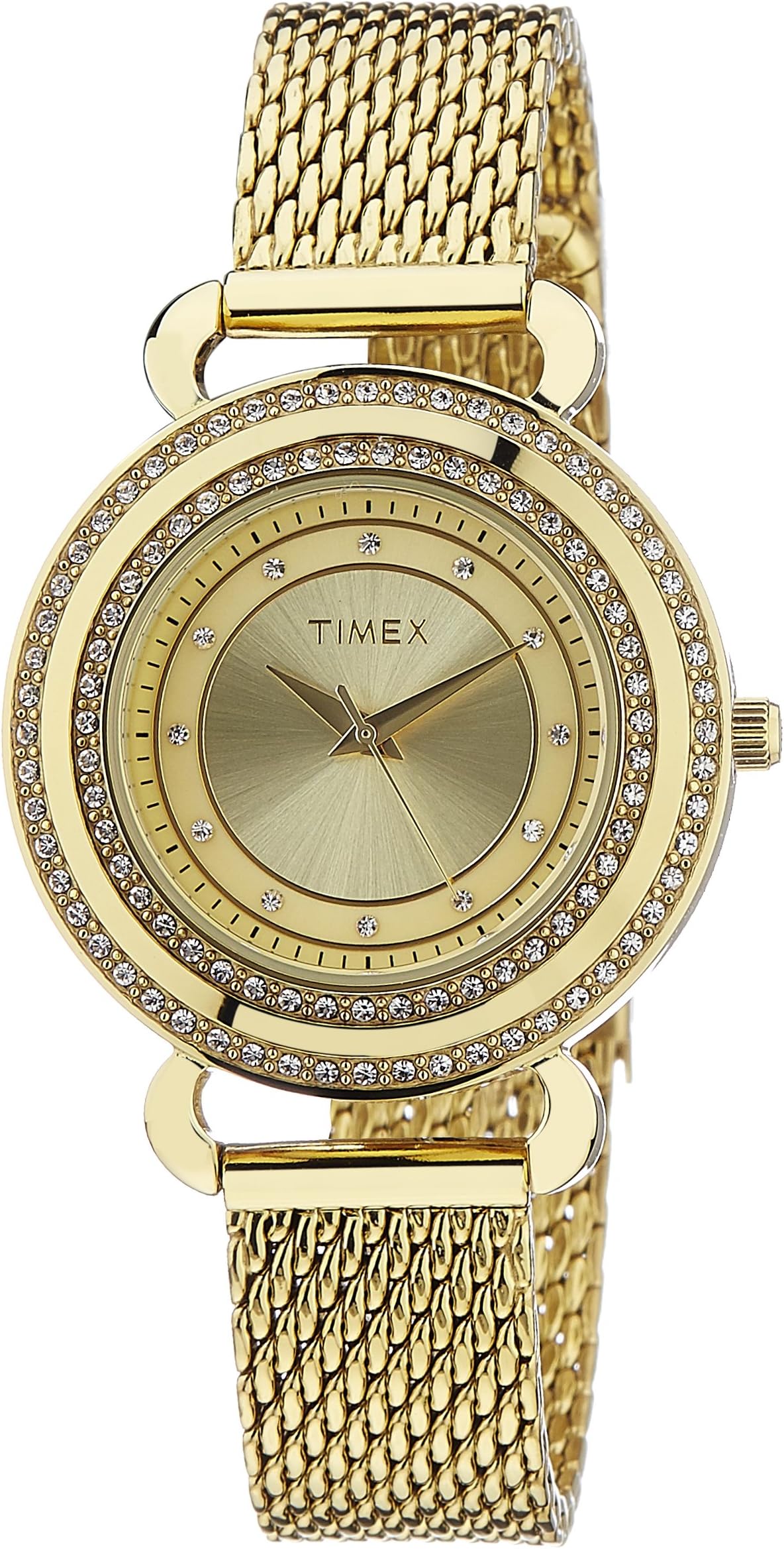 TIMEX Fashion Analog Champagne Dial Women's Watch - T2P232