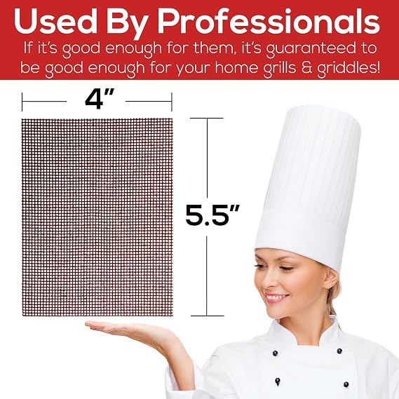 Avant Grub Pro-Grade Grill Screens 40 Pack. Scrub Away Burnt-On Grease & Carbon. Abrasive Mesh Resists Clogging & Wont Damage Cast Iron Cooktops, Restaurant Grills & Stainless Steel Flat Tops.