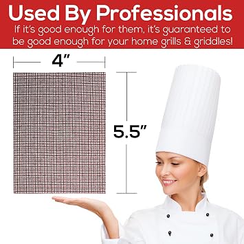 Avant Grub Pro-Grade Grill Screens 40 Pack. Scrub Away Burnt-On Grease & Carbon. Abrasive Mesh Resists Clogging & Wont Damage Cast Iron Cooktops, Restaurant Grills & Stainless Steel Flat Tops.