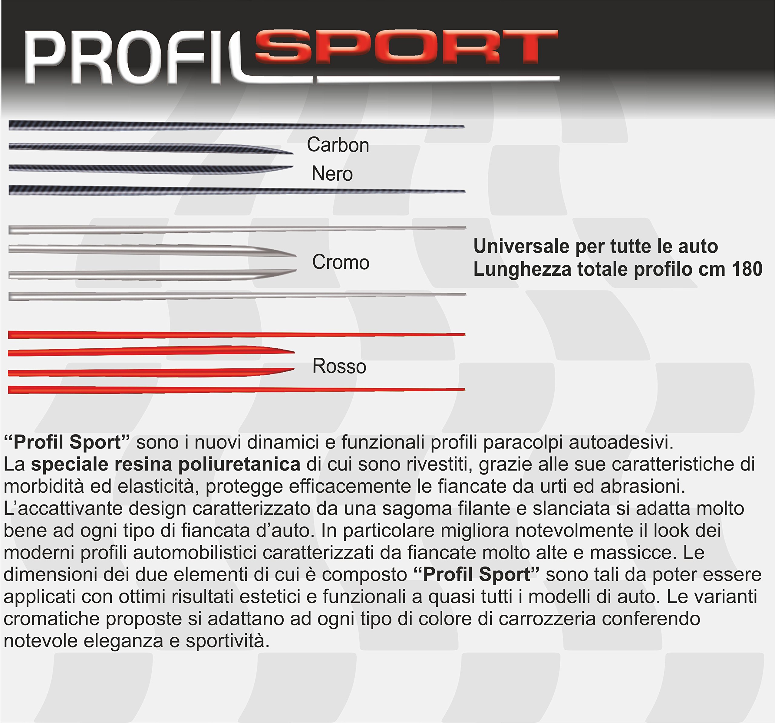 quattroerre 19945 perfiles deportivos Racing universales Longitud