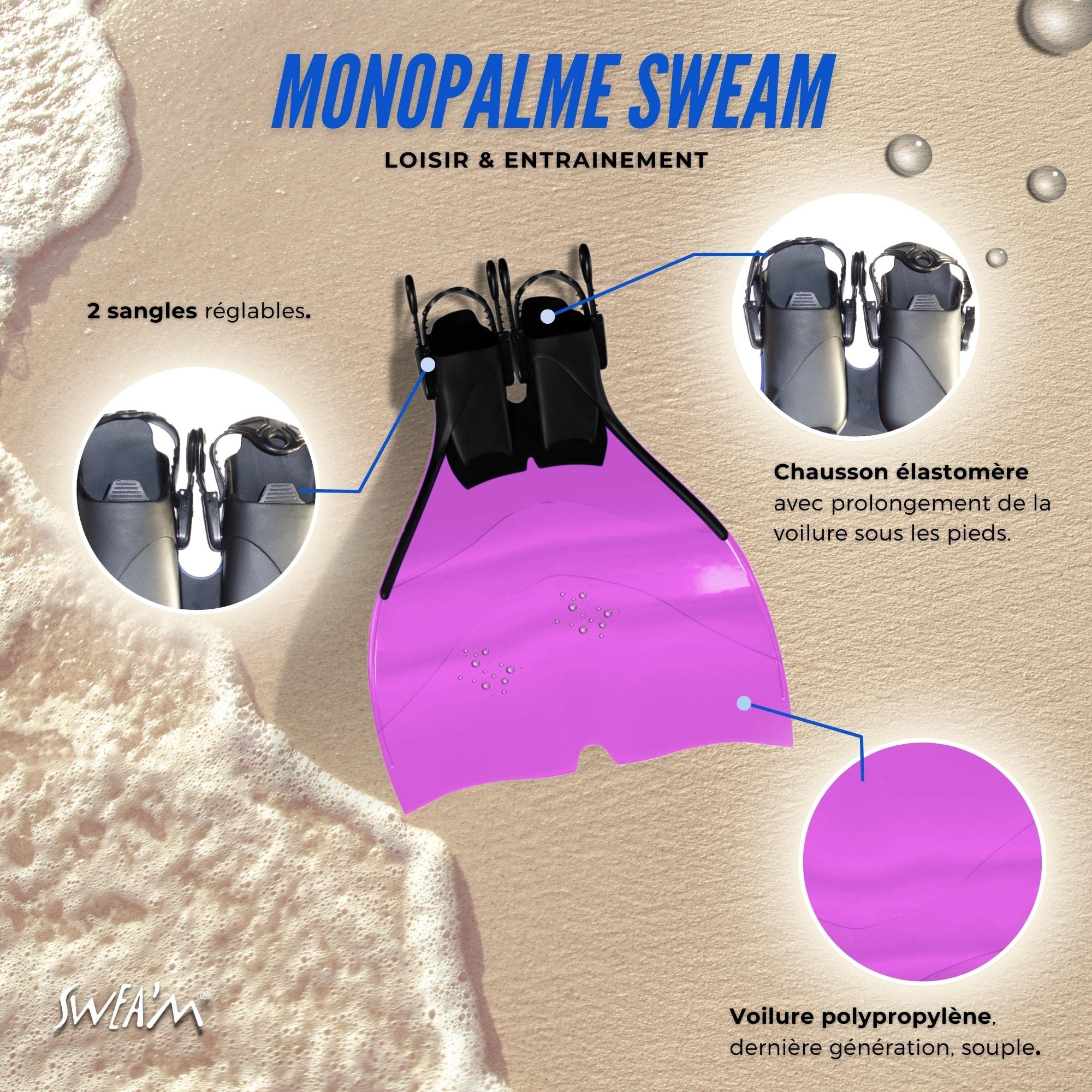 Monoaleta Regulable Sweam Rosa 39-43