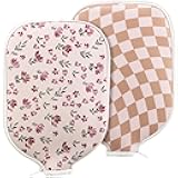 VioraWhite 2 Pcs Paddle Cover Compatible with Pickleball Paddle Cover Neoprene Racket Sleeve with Zipper, 11.81 x 8.66 Inches Compatible with Pickleball Protection Covers for Men Women