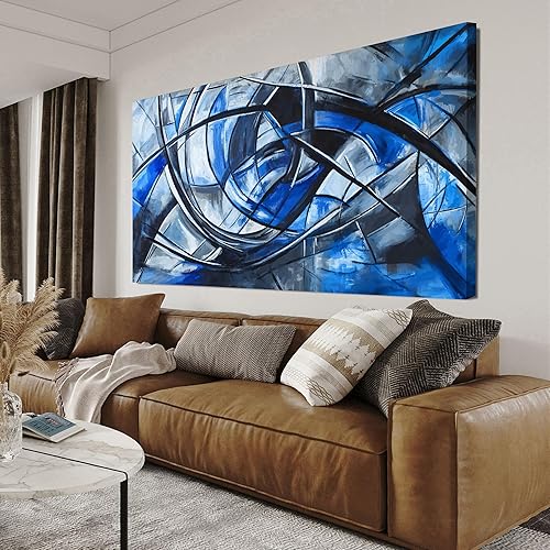 Miniatura 13 de Lienzo decorativo para pared, arte moderno de pared blanco para sala de estar, lienzo abstracto, decoración de pared, cuadros de flores, arte