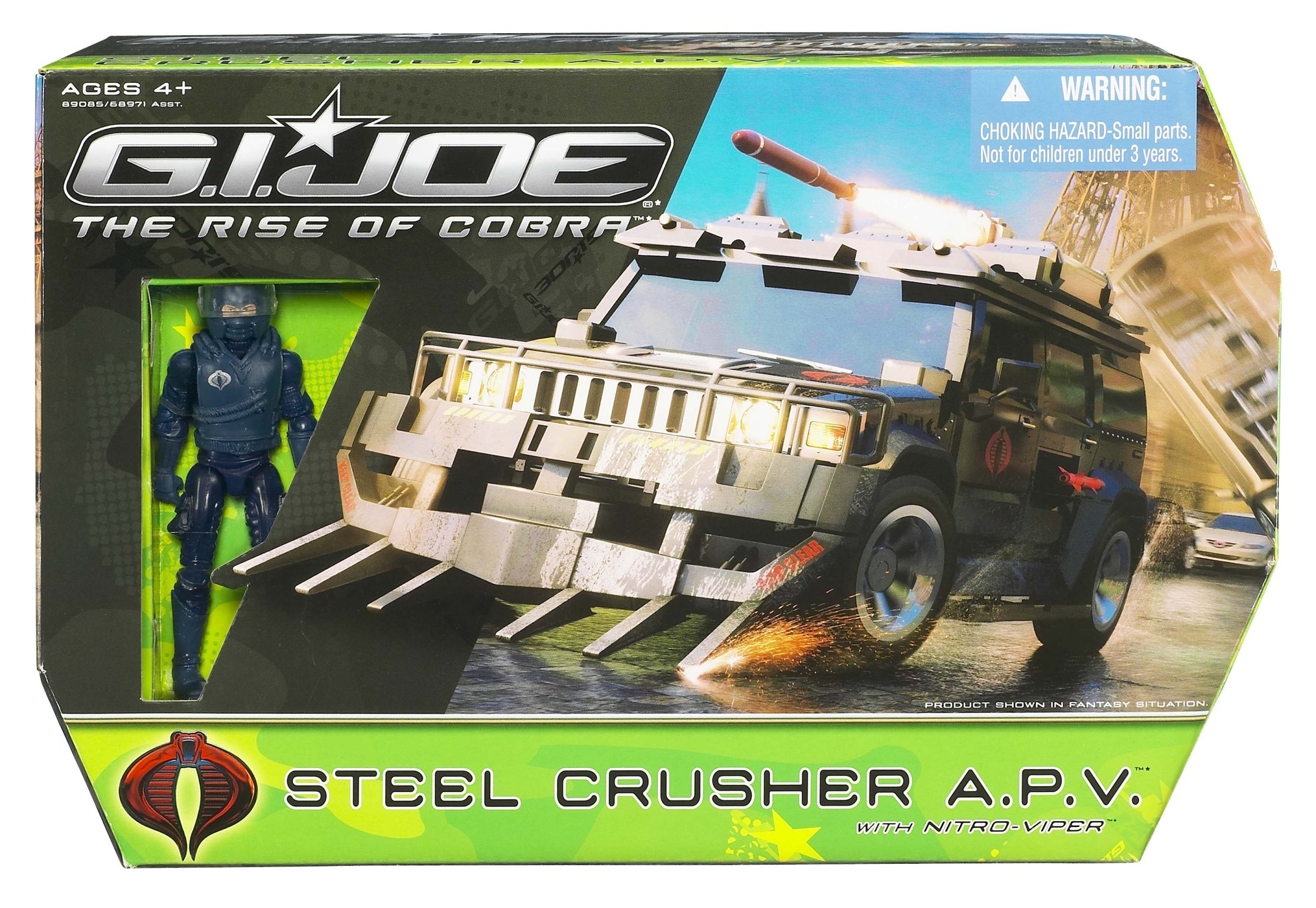 Gi Joe Movie Bravo Vehicle Steel Crusher H2 with Nitro Viper