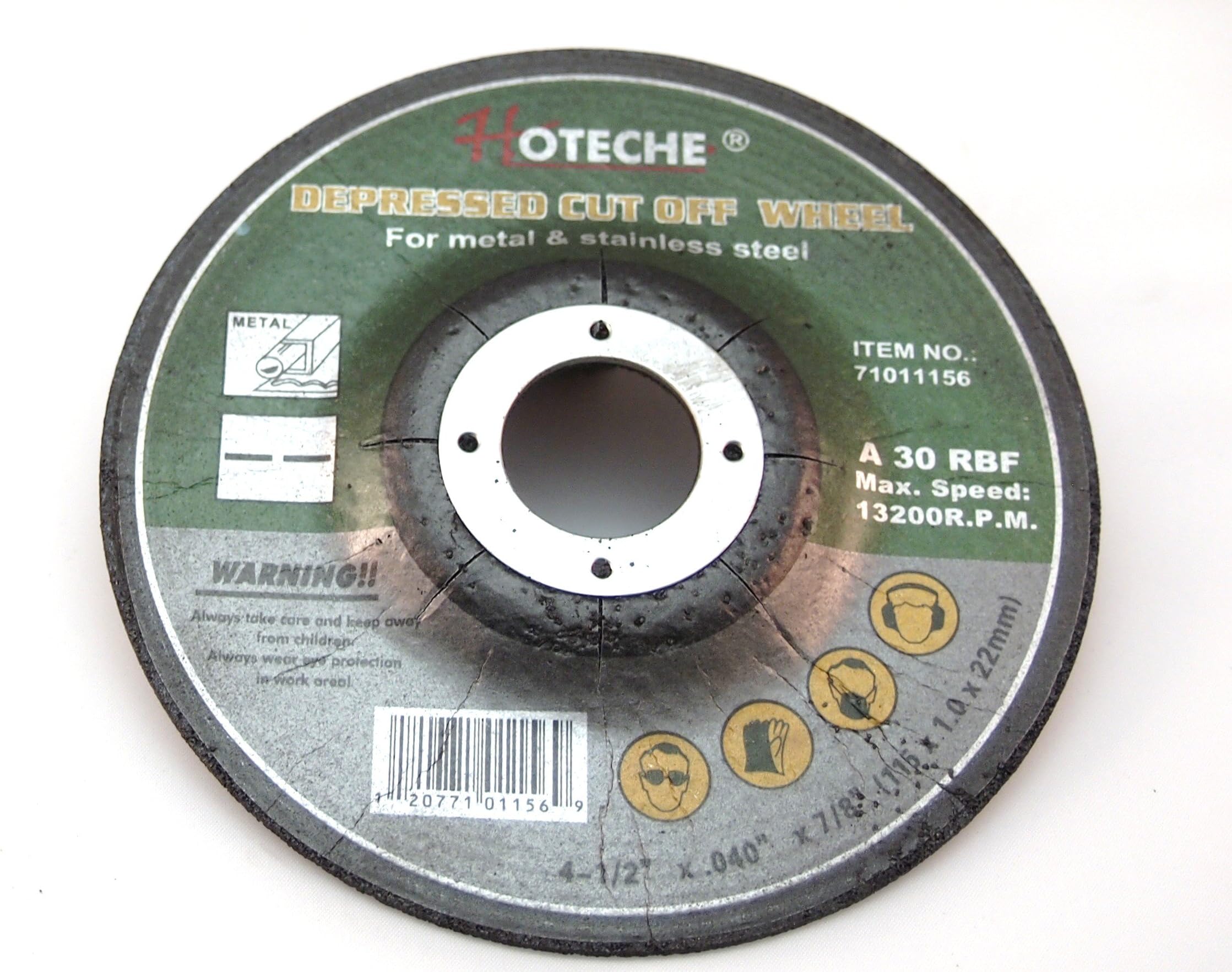 100pcs 4-1/2" x .040" x 7/8" Cut Off Wheel Cut Metal & Stainless Steel, Type 27