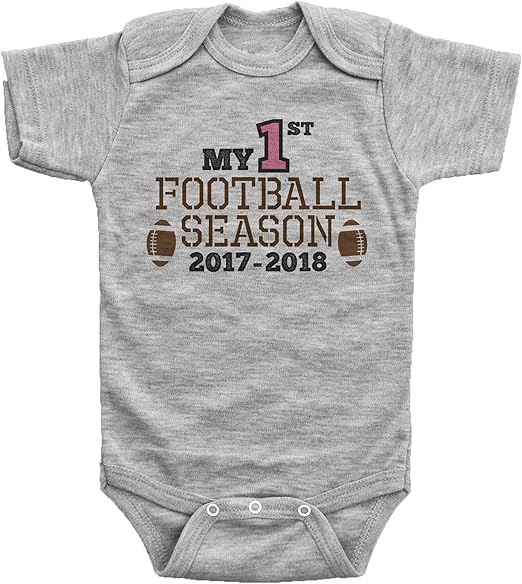 InkCallies My First Football Season, Football Baby Outfit, Newborn Football Bodysuit, Baby 